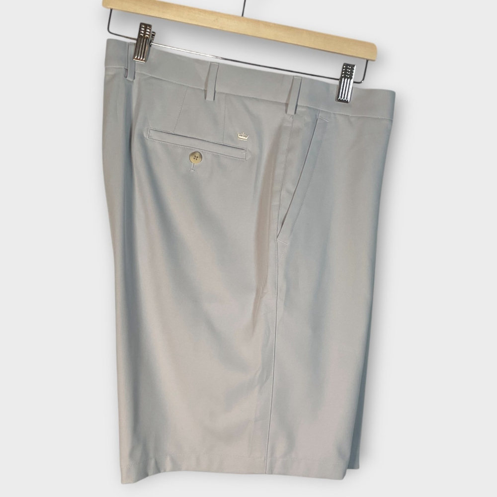 Peter Millar Golf Shorts Mens 40 Chino 9" Inseam Performance Gray EUC - Picture 3 of 9
